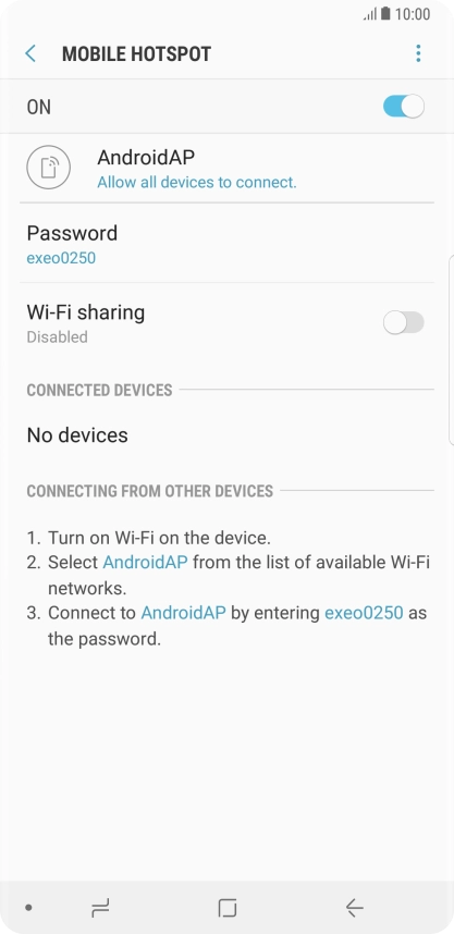 Press the Home key to return to the home screen.