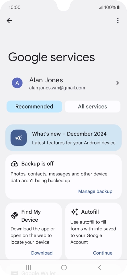 Press Find My Device.