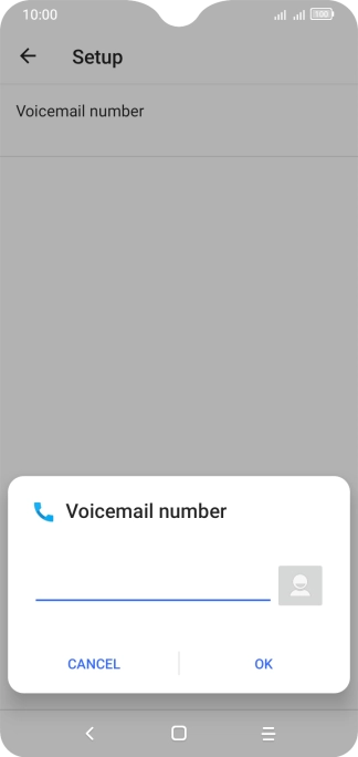 Key in +61414121121 and press OK.