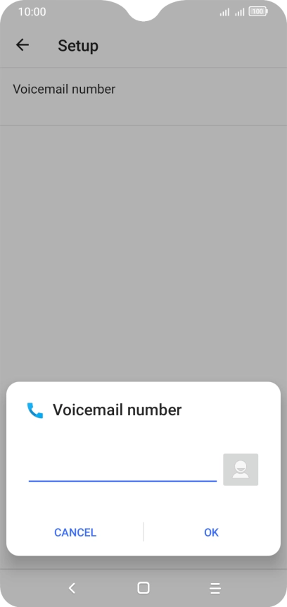 Key in +61414121121 and press OK.