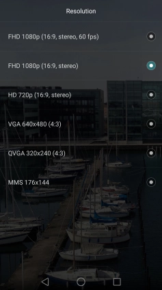 Press the required resolution.