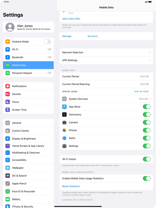 Press Personal Hotspot. Press Personal Hotspot.