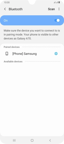 Press the Home key to return to the home screen.
