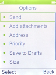 Select Send. Select Send.