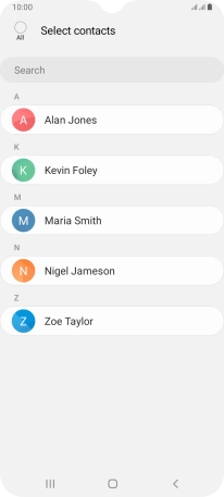 Press the field above 