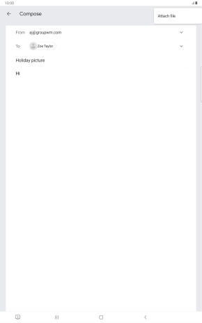 Press Attach file and go to the required folder.