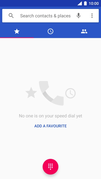 Press the menu icon.