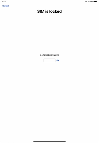 If your SIM is locked, key in your PIN and press OK.