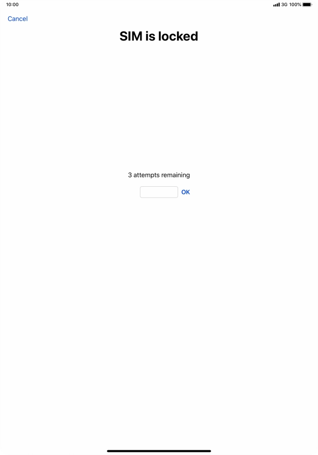If your SIM is locked, key in your PIN and press OK.