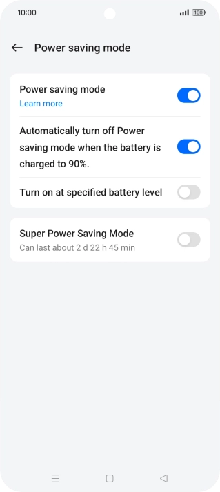Press the Home key to return to the home screen.