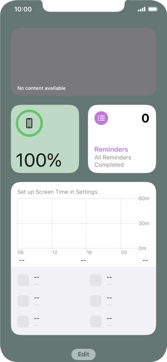 Slide your finger upwards on the screen.