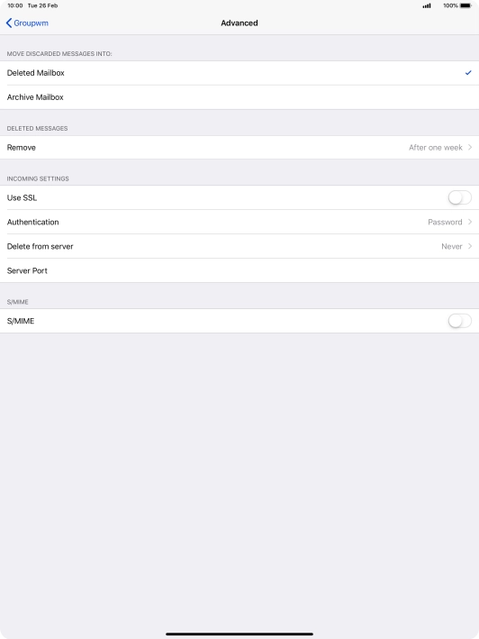 Press Authentication.