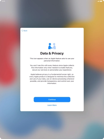 Press Continue. Press Continue.