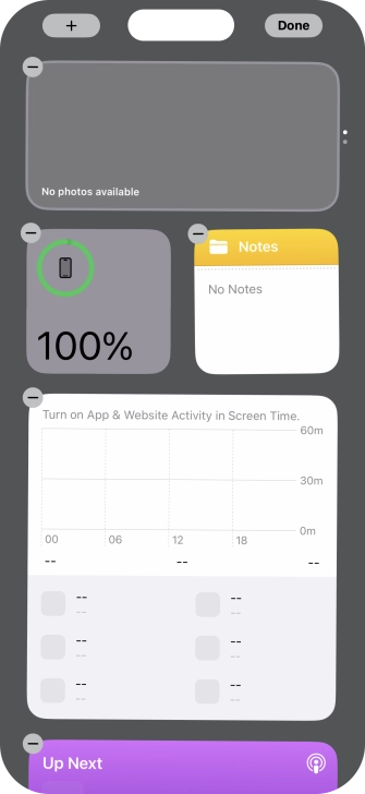 Press the add icon.