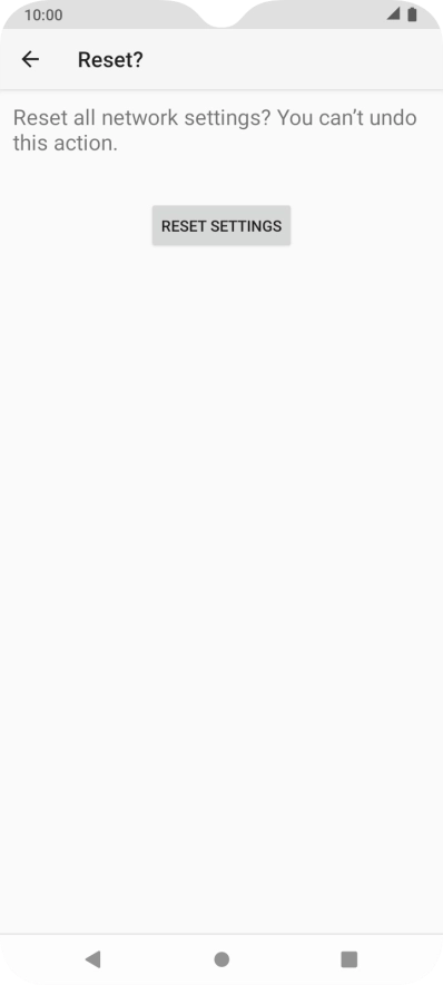 Press RESET SETTINGS.