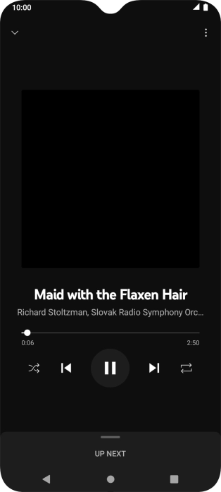 Press arrow right to go to the next audio file.