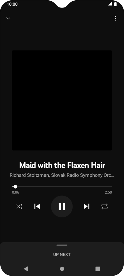 Press arrow right to go to the next audio file.