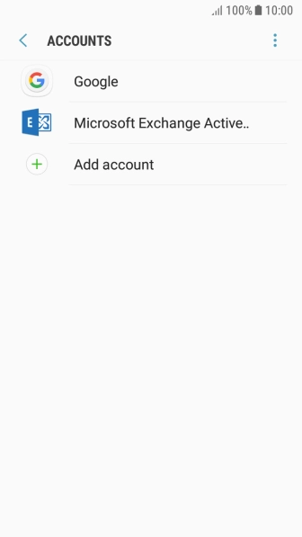 If this screen is displayed, you email account has been recognised and set up automatically. Follow the instructions on the screen to key in more information and finish setting up your phone.