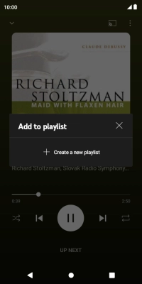 Press Create a new playlist.