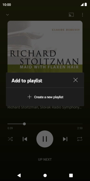 Press Create a new playlist.