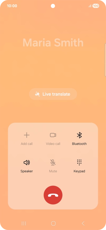 Press Live translate.