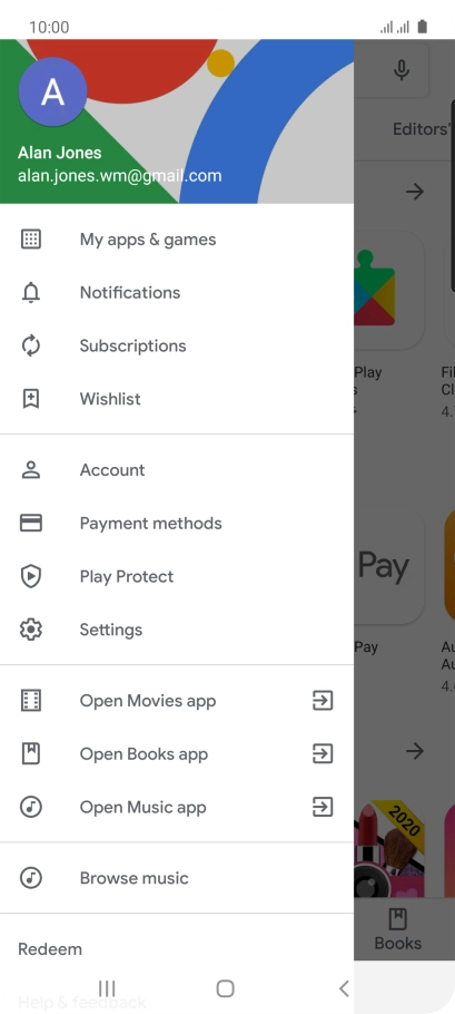 Press My apps & games.