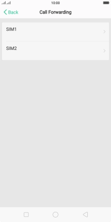 Press the required SIM.