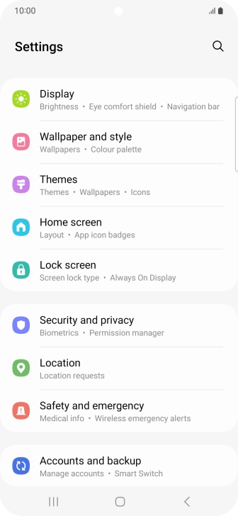 Press Accounts and backup.