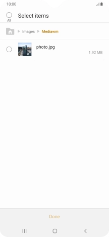 Press the required file.