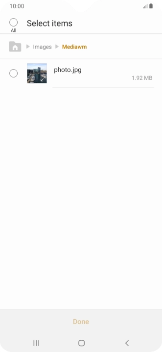 Press the required file.