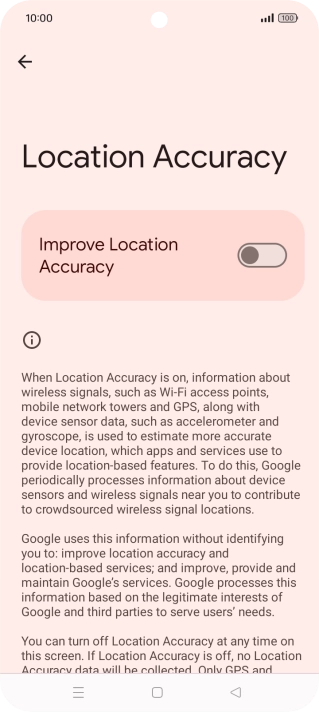 If you press the indicator next to 