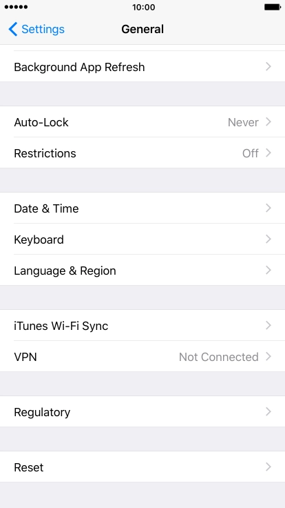 Press Language & Region.