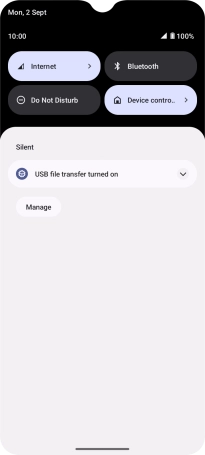 Press the drop down list.