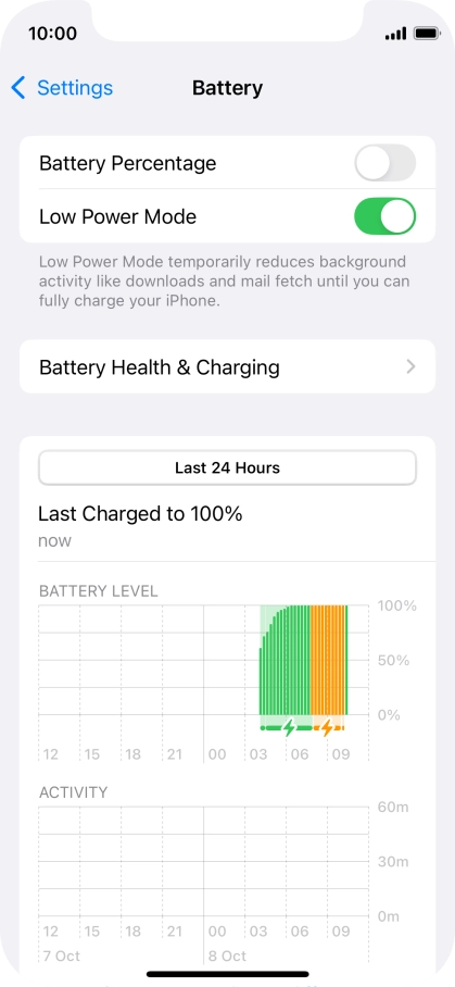 Slide your finger upwards starting from the bottom of the screen to return to the home screen.