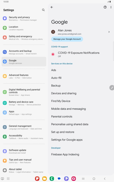 Press Find My Device.