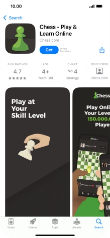 Press Get and follow the instructions on the screen to install the app.
