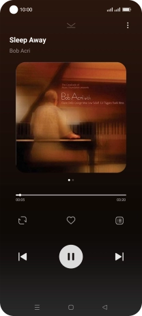 Press arrow right to go to the next audio file.