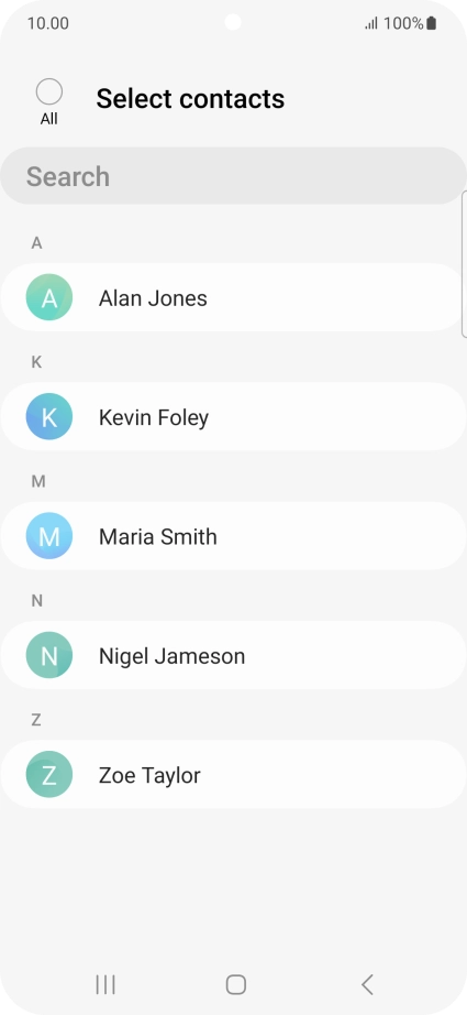 Press the field above 