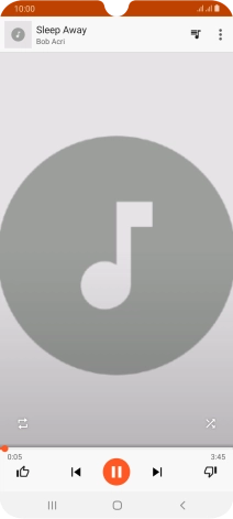 Press arrow right to go to the next audio file.