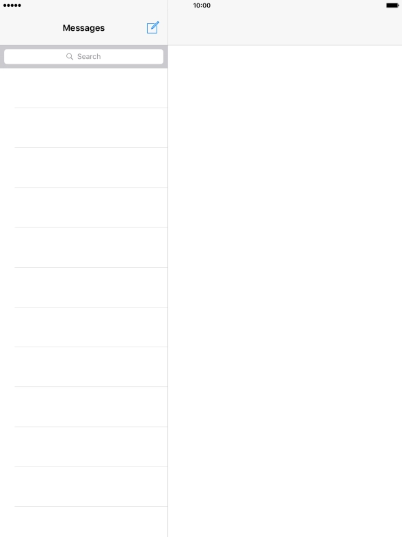 Press the new message icon. Press the new message icon.