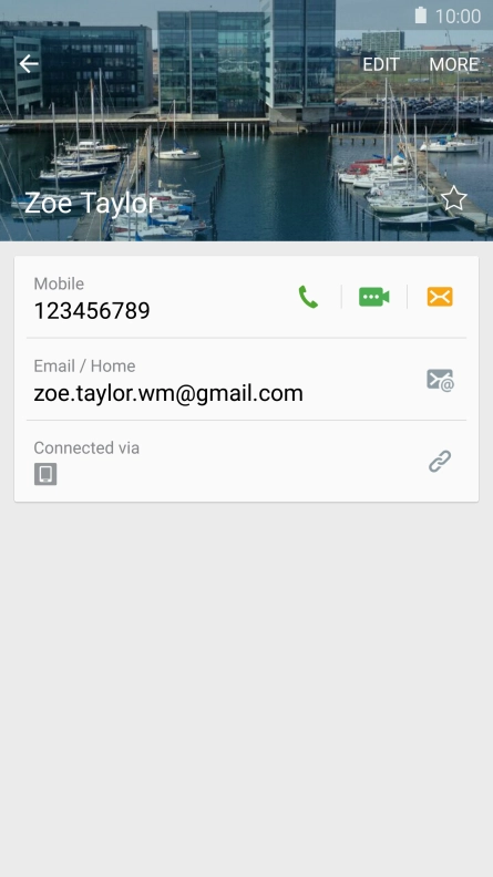 Press the Home key to return to the home screen.