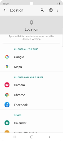 Press the required app. Press the required app.