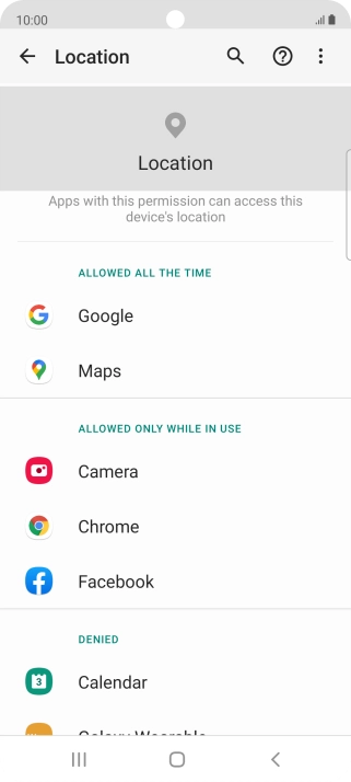 Press the required app. Press the required app.