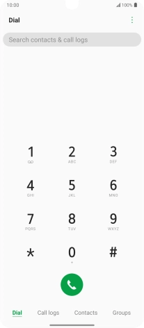 Press the menu icon.