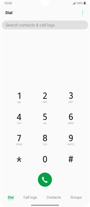 Press the menu icon.