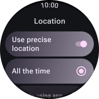 Follow the instructions on the screen to select the required settings and turn the function on or off.