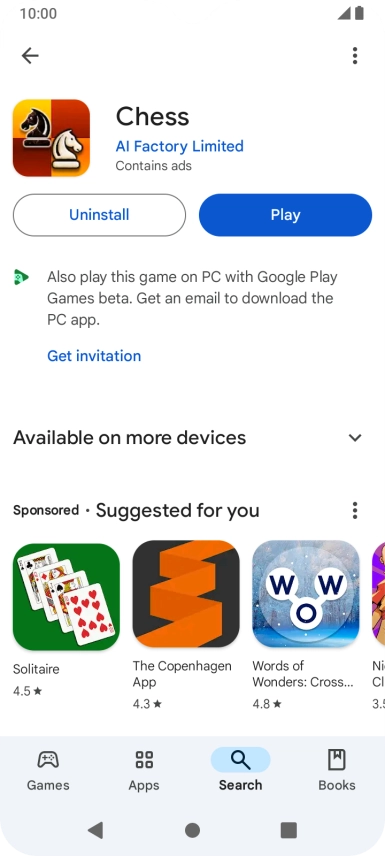 Press the Home key to return to the home screen.
