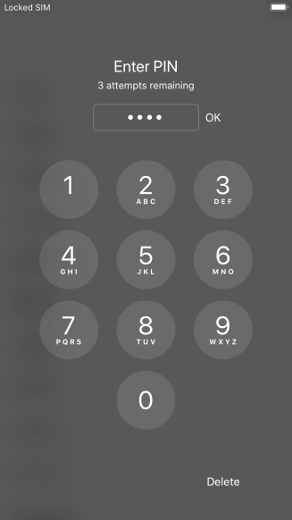 Key in your PIN and press OK.
