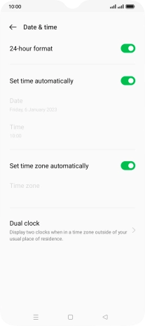 Press the Home key to return to the home screen.