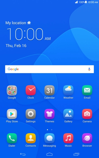 Slide your finger downwards starting from the top of the screen.